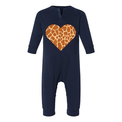 Heart Love Giraffes Gifts Infant Fleece One Piece