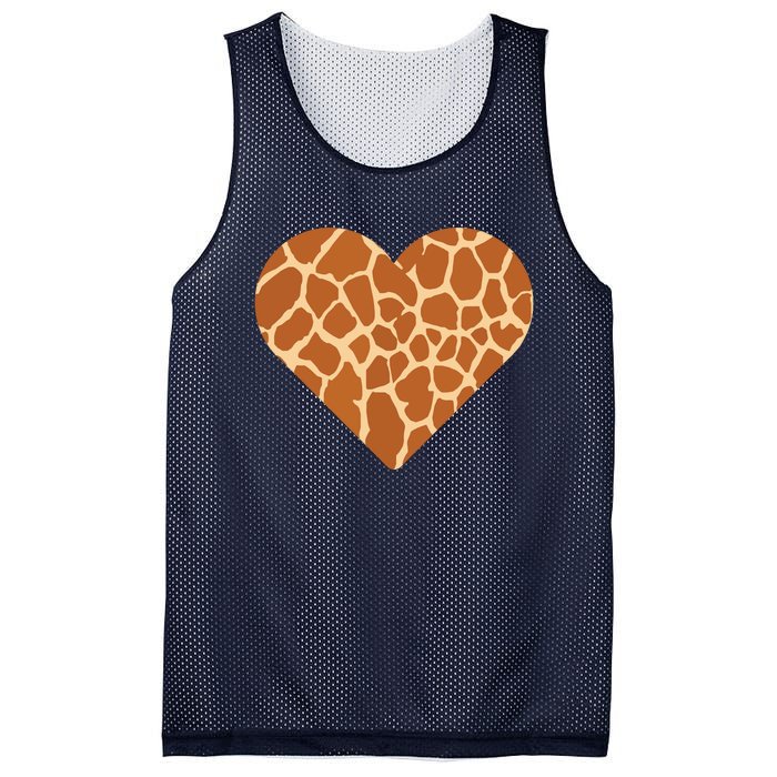 Heart Love Giraffes Gifts Mesh Reversible Basketball Jersey Tank