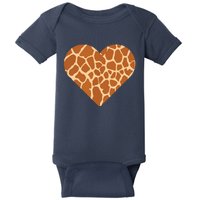 Heart Love Giraffes Gifts Baby Bodysuit