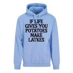 Hanukkah Life Gives Potatoes Make Latkes Chanukah Unisex Surf Hoodie