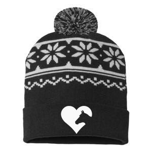 Horse lover gift for &  who love horses USA-Made Snowflake Beanie