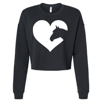 Horse Lover Gift For Women Who Love Horses Cropped Pullover Crew