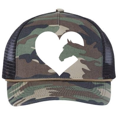 Horse Lover Gift For Women Who Love Horses Retro Rope Trucker Hat Cap