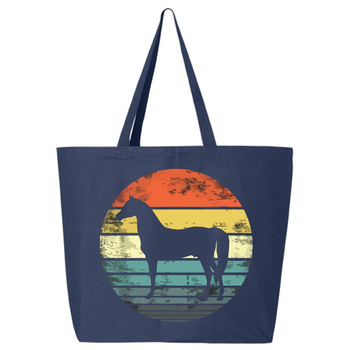 Horse Lover Gifts Horseback Riding Equestrian Retro Vintage 25L Jumbo Tote