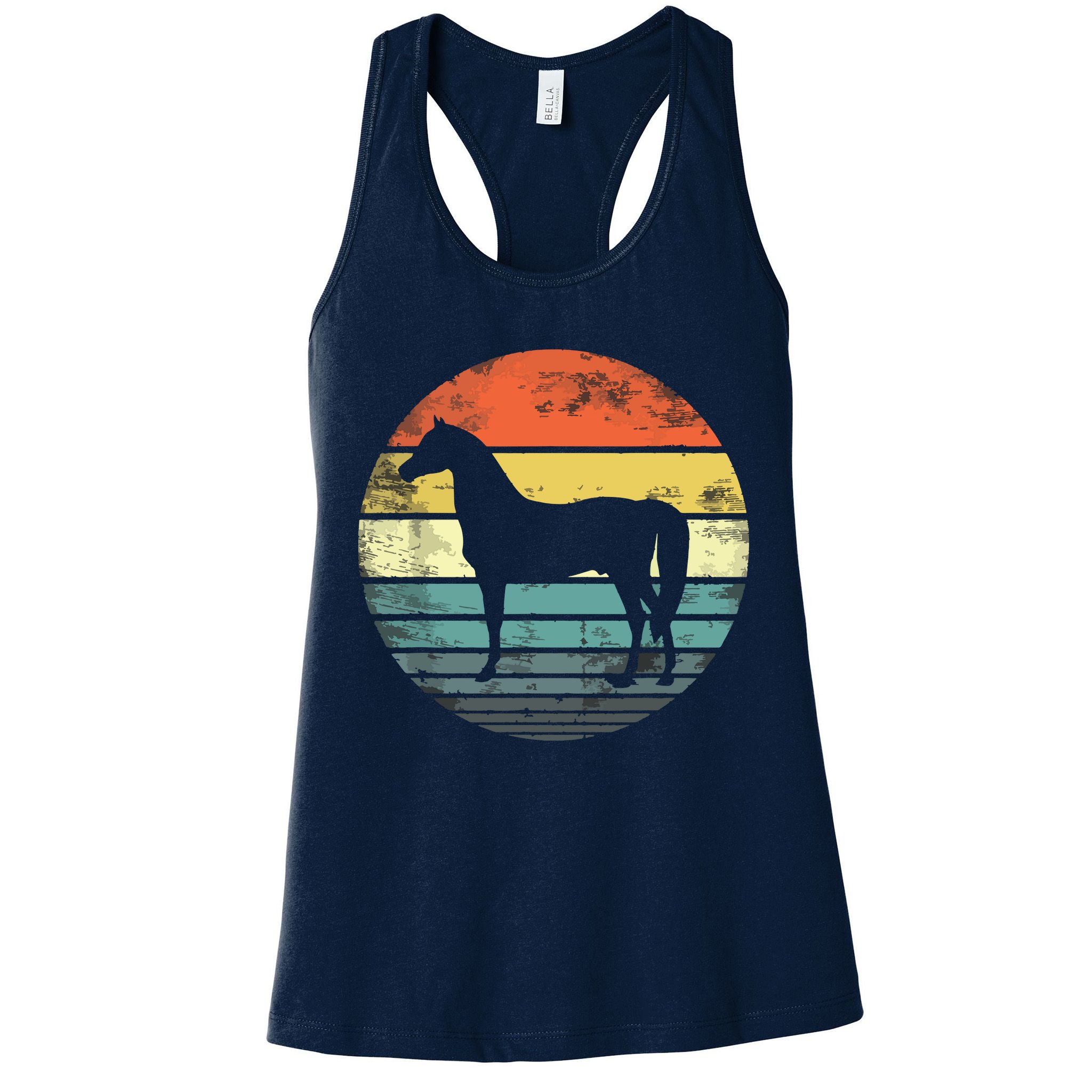 Horse Lover Gifts Horseback Riding Equestrian Retro Vintage Womens Tank Top