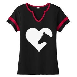 Horse lover gift for who love horses Ladies Halftime Notch Neck Tee