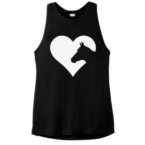 Horse lover gift for who love horses Ladies PosiCharge Tri-Blend Wicking Tank