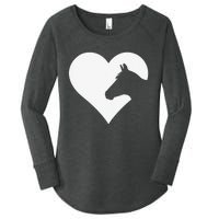 Horse lover gift for who love horses Women's Perfect Tri Tunic Long Sleeve Shirt