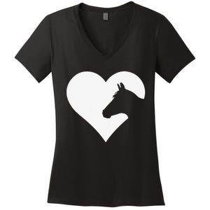 Horse lover gift for who love horses Women's V-Neck T-Shirt