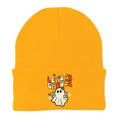 Halloween Lets Go Ghouls Ghost Retro Knit Cap Winter Beanie