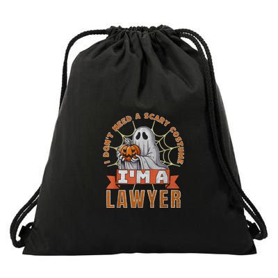Halloween Lawyer Ghost IM A Lawyer Funny Costume Drawstring Bag