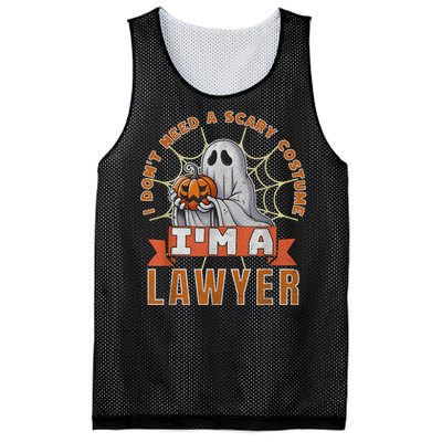 Halloween Lawyer Ghost IM A Lawyer Funny Costume Mesh Reversible Basketball Jersey Tank