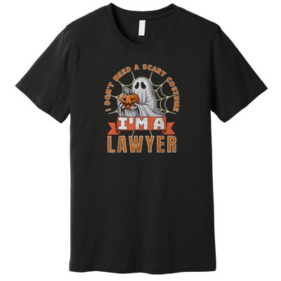 Halloween Lawyer Ghost IM A Lawyer Funny Costume Premium T-Shirt