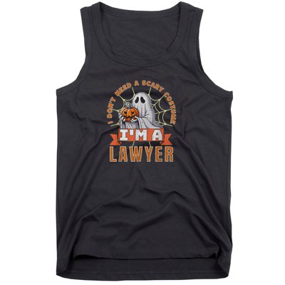 Halloween Lawyer Ghost IM A Lawyer Funny Costume Tank Top