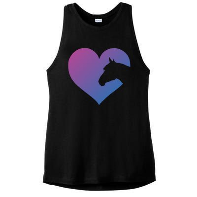 Horse Lover Gift For N And Who Love Horses Cute Gift Ladies PosiCharge Tri-Blend Wicking Tank