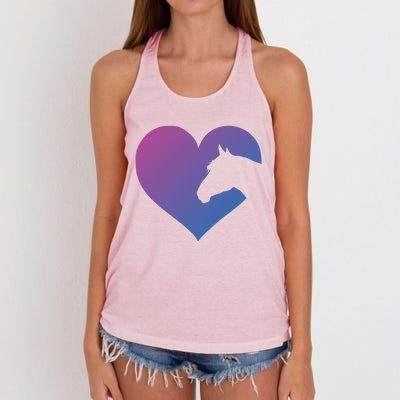 Horse Lover Gift For N And Who Love Horses Cute Gift Women's Knotted Racerback Tank