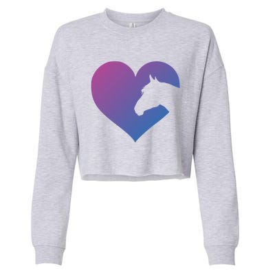 Horse Lover Gift For N And Who Love Horses Cute Gift Cropped Pullover Crew