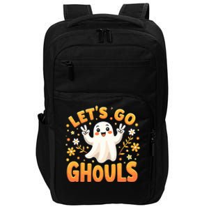 Halloween LetS Go Ghouls Ghost Retro Costume Great Gift Impact Tech Backpack