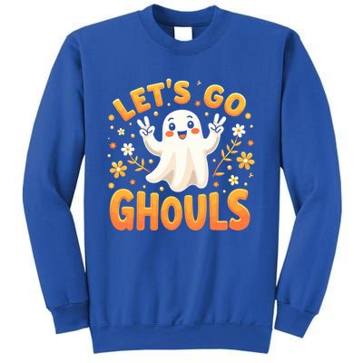 Halloween LetS Go Ghouls Ghost Retro Costume Great Gift Sweatshirt