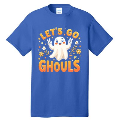 Halloween LetS Go Ghouls Ghost Retro Costume Great Gift Tall T-Shirt