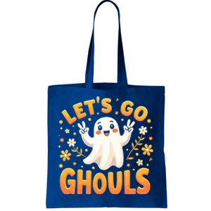 Halloween LetS Go Ghouls Ghost Retro Costume Great Gift Tote Bag