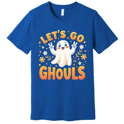 Halloween LetS Go Ghouls Ghost Retro Costume Great Gift Premium T-Shirt