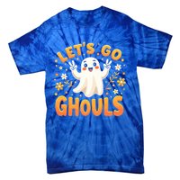 Halloween LetS Go Ghouls Ghost Retro Costume Great Gift Tie-Dye T-Shirt