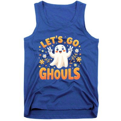 Halloween LetS Go Ghouls Ghost Retro Costume Great Gift Tank Top