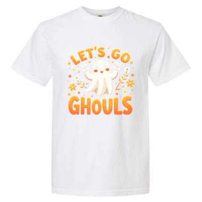 Halloween LetS Go Ghouls Ghost Retro Costume Great Gift Garment-Dyed Heavyweight T-Shirt