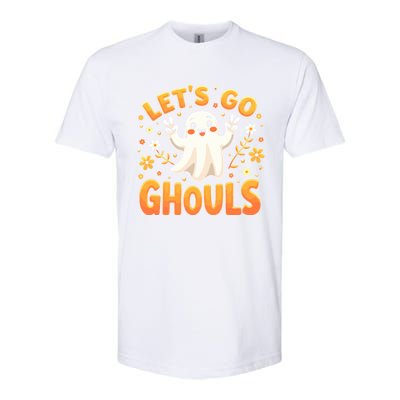 Halloween LetS Go Ghouls Ghost Retro Costume Great Gift Softstyle CVC T-Shirt