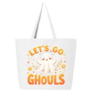 Halloween LetS Go Ghouls Ghost Retro Costume Great Gift 25L Jumbo Tote