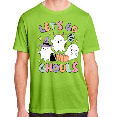 Halloween Let’S Go Ghouls Funny Spooky Ghost Gift Adult ChromaSoft Performance T-Shirt