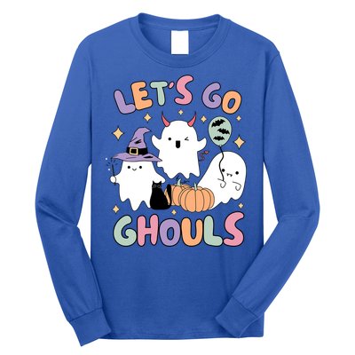 Halloween Let’S Go Ghouls Funny Spooky Ghost Gift Long Sleeve Shirt