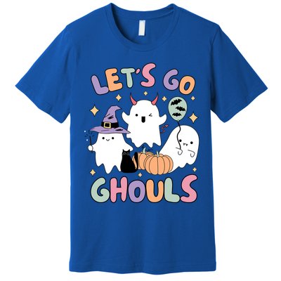 Halloween Let’S Go Ghouls Funny Spooky Ghost Gift Premium T-Shirt