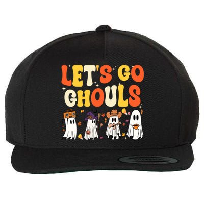 Halloween LetS Go Ghouls Ghost Retro Costume Gift Wool Snapback Cap