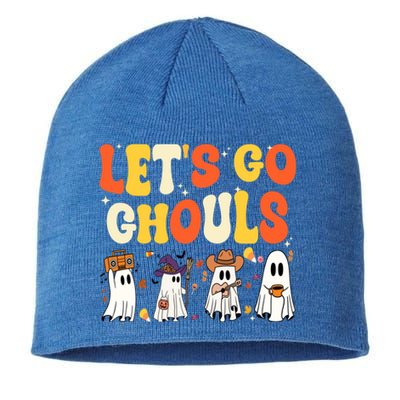 Halloween LetS Go Ghouls Ghost Retro Costume Gift Sustainable Beanie