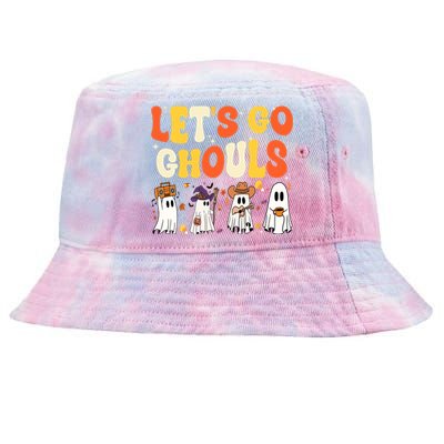 Halloween LetS Go Ghouls Ghost Retro Costume Gift Tie-Dyed Bucket Hat