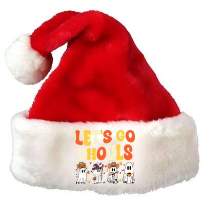 Halloween LetS Go Ghouls Ghost Retro Costume Gift Premium Christmas Santa Hat