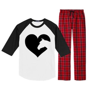 Horse Lover Gift For Teens And Who Love Horses Cute Gift Raglan Sleeve Pajama Set