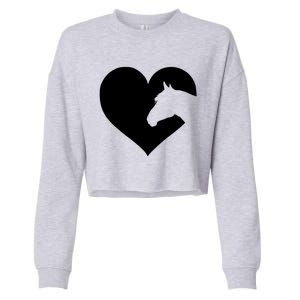 Horse Lover Gift For Teens And Who Love Horses Cute Gift Cropped Pullover Crew