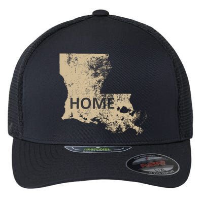 Home Louisiana Gold & Black Flexfit Unipanel Trucker Cap