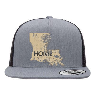 Home Louisiana Gold & Black Flat Bill Trucker Hat