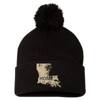 Home Louisiana Gold & Black Pom Pom 12in Knit Beanie