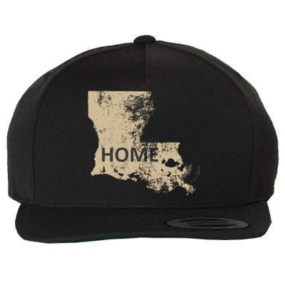 Home Louisiana Gold & Black Wool Snapback Cap