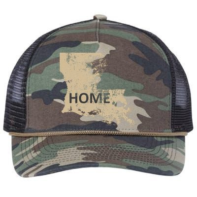 Home Louisiana Gold & Black Retro Rope Trucker Hat Cap