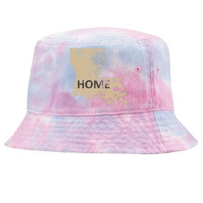 Home Louisiana Gold & Black Tie-Dyed Bucket Hat