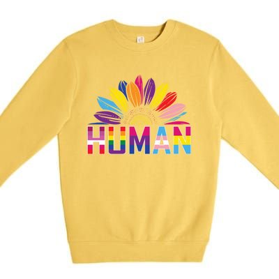 Human Lgbtq Gift Premium Crewneck Sweatshirt