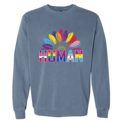 Human Lgbtq Gift Garment-Dyed Sweatshirt