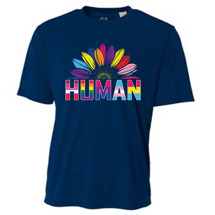 Human Lgbtq Gift Cooling Performance Crew T-Shirt