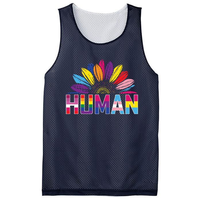 Human Lgbtq Gift Mesh Reversible Basketball Jersey Tank